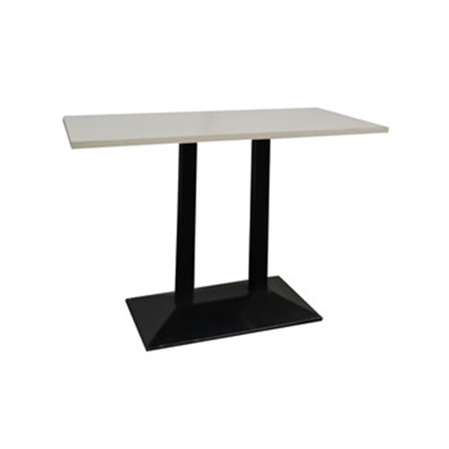 MT-021WB 白色面黑色腿长条餐桌
